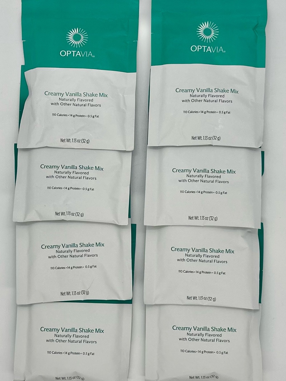 Optavia Creamy Vanilla Shake Fuelings Lot of 8 Expired 8/8/26